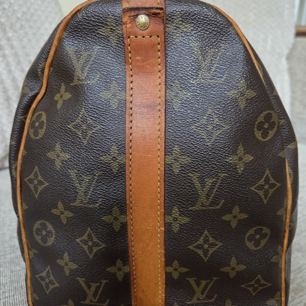 Louis Vuitton Keepall Bandouliere 45 Monogram Canvas Duffel Bag Authentic - Picture 10 of 14